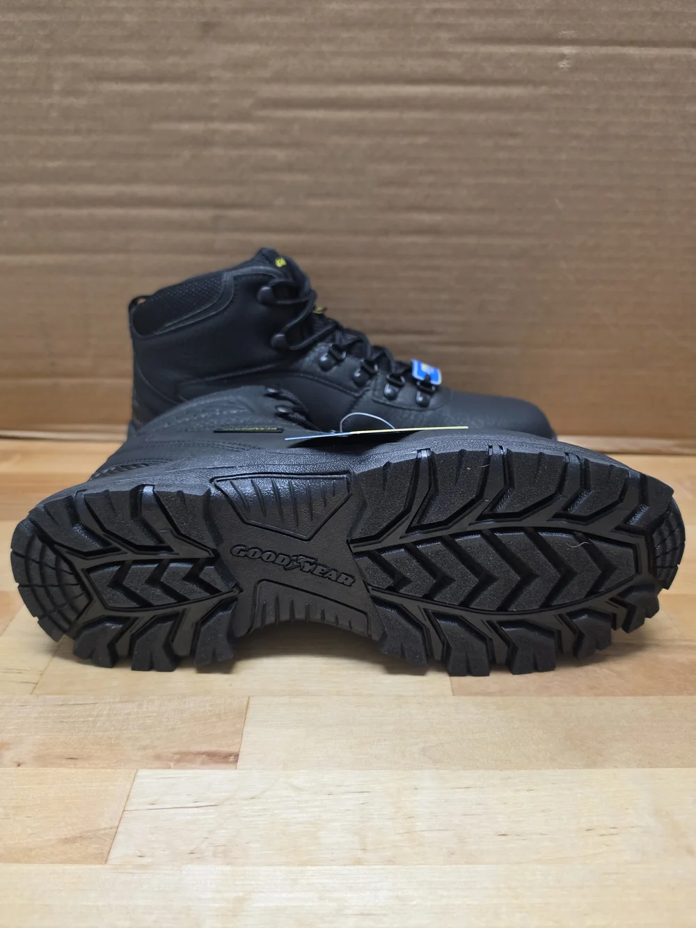 GoodYear Black Steel Toe Boots